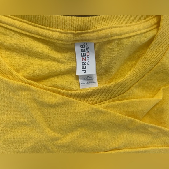 Large Yellow Long Sleeve T-Shirt - Picture 2 of 2